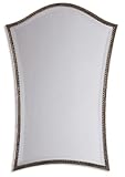 IMAGE OF Uttermost 13585 B Sergio - Vanity Mirror, Lightly Antiqued, Silver Leaf Frame with Burnished Finish