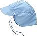 i Play. Toddler Flap Sun Protection Swim Hat, Light Blue, 2T-4T