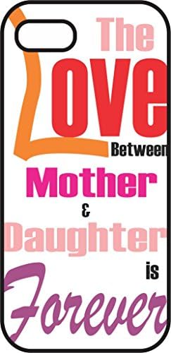 iphone 6 Plus (5.5 in) case - Love between Mother and Daughter is Forever - Black Plastic Protective Case - Love, Mothers Day, Gift For Her