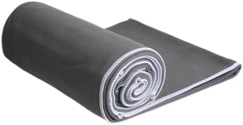 #1 Rated Hot Yoga Towel - Mat-Sized, Microfiber, Super Absorbent, Anti-slip, Injury Free, 24" x 72" - Best Bikram Yoga Towel - Exercise, Fitness, Pilates, and Yoga Gear; Lifetime Guarantee