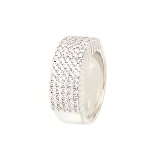 18Carati Pave style ring 1.25 ct. - AB0777-4.5