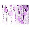 Hab & Gut (DV033) T�rvorhang Klunker - Violett transparent, 30 Str�nge, 90 x 200 cm