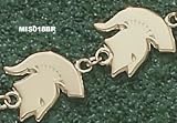 Denver Broncos Logo 3/8 Bracelet 7.5 -Choose From 14K Gold 10K Gold or Stainless Steel