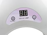 USpicy CRESCENT USND-1803 LED Nail Polish Dryer / Lamp / Light for Curing Gelish & LED Gels (silver, 18W), Upgraded with Digital Countdown Timer 30s-90s