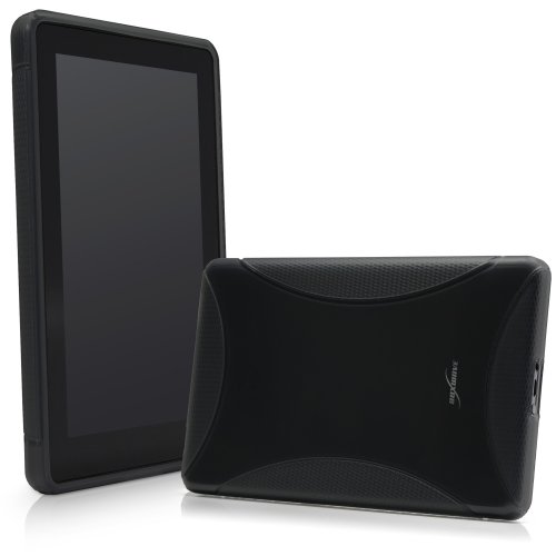 Kindle Fire Case, BoxWaveÂ® [BodySuit] Premium Textured TPU Rubber Gel Skin Case for Amazon Kindle Fire - Jet Black