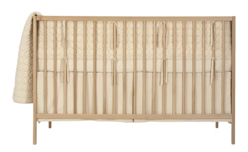 DwellStudio Baby Embroidered Circles Organic Crib Set, Natural