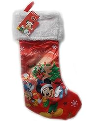 Home: Disneys 18" Full Printed Satin Christmas Stocking with Plush Cuff (Mickey Mouse) - Disney