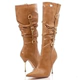 Michael Antonio Loveta Knee-High Boots 6 Tan