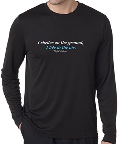 Treasurers Men's Tee Skydive Aero Air Flight Freefly Wingsuit Parachute Shirt Black Size Medium