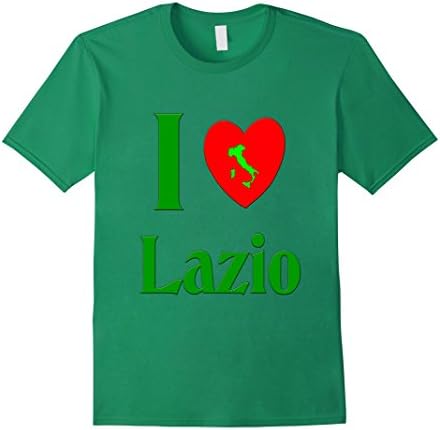 Men's I love Lazio Italy t-shirt Medium Kelly Green