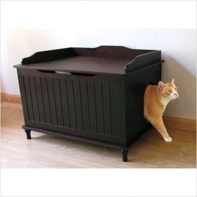 Litter Box Enclosure in Espresso