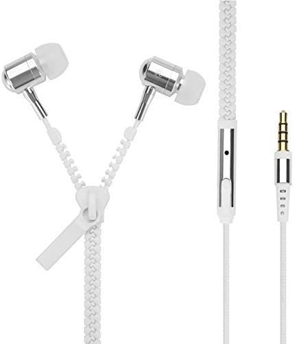 Zipper Style Tangle Free Earphones Headphones For Mobile Phone