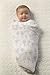 SwaddleDesigns Cotton Muslin Swaddle Blankets, Set of 4, SeaCrystal Woodland Fun