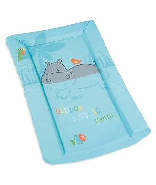 Printed foam changing mat - Swimming Hippo
