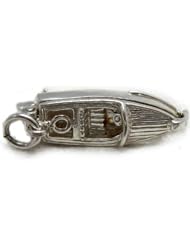 Welded Bliss Sterling 925 Silver Motor Boat Charm Opening To Anchor WBC1013