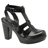 New Born Polley Gladiator Sandal Black Ladies 9