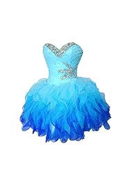 Junior Chiffon Empire   Waistline Winter Lace Beaded  Ruched Belted Short Homecoming Dress/Prom Dress/Party Dress  With Rhinestones