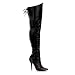 PleaserUSA Echt Leder-Overkneestiefel Legend-8899