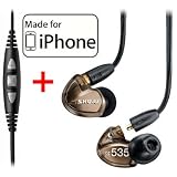 Shure SE535-V Earphones and CBL-M-+K Music Phone Cable with Remote + Mic for iPhone, iPod and iPad