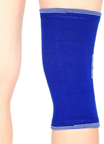 Lowman High Elastic Sleeve Legged Warm Outdoor Sports Kneepad Blue&amp; Gray