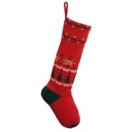 Vermont Originals - Noel, Hand Crafted 100% Wool, Christmas Stocking, Red
