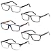 GAMMA RAY 5 Pairs Stylish Readers Spring Loaded Reading Glasses - 1.00x