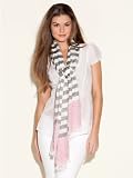 GUESS Striped Color-Blocked Scarf