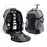 Tenba Shootout Rolling Backpack Large, Silver/Black