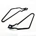 Black Saddle bag Support Bars Mount Bracket For Harley Sportster XL Dyna Fat bob