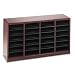SAFCO PRODUCTS / SAF9311MH / Wood E-Z Stor Literature Organizer, 24 Compartments, mahogany Laminate / Sold as 1 EA