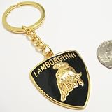 Lamborghini Bull Logo Gold-tone Three-dimensional Keychain 