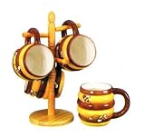HONEY BEE 3-D Mug Set of Mugs w/Mug Tree *NEW!*