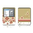 Flower Burst Brown Design Protective Decal Skin Sticker for Apple iPod nano 3G (3rd Generation) 4GB/ 8GB Player