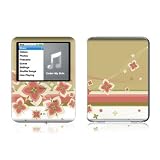 Flower Burst Brown Design Protective Decal Skin Sticker for Apple iPod nano 3G (3rd Generation) 4GB/ 8GB Player