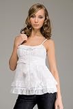 Juicy Couture - Juicy Couture Soft Woven White Top