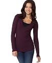 Energie Ribbed V-Neck Long Sleeve Sweater
