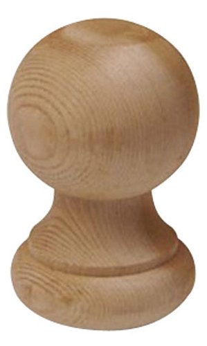 Woodway Products 870.1381 4-by-4-Inch Ball Finial Post Cap, 12-Pack, Cedar