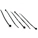 TR Industrial Multi-Purpose UV Resistant Black Cable Ties, 4 inches, 500 Pack