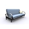 American Furniture Alliance Evolution Futon Frame Full, Black