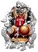 Oklahoma Sooners Wallcrasher Wall Decal - Basketball 3'