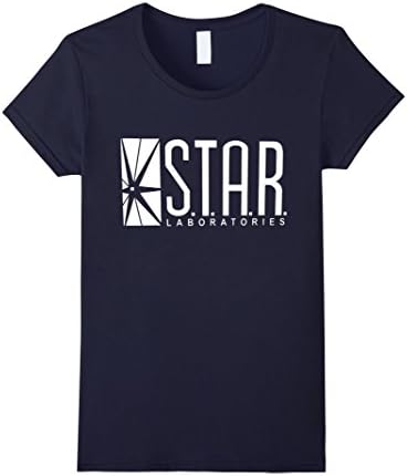 Women's STAR Laboratories S.T.A.R. Labs T-Shirt Medium Navy