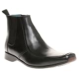 Hush Puppies Mens Burntwood Black Leather Chelsea Boots