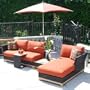 Tuku Modular Sofa - Left Arm Chaise Only - Wicker Patio Furniture
