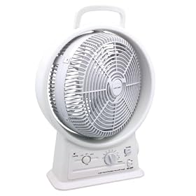 Gama Sonic GS-26r 15-inch Rechargeable Cooling Fan with AM/FM Radio