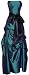 Strapless Taffeta Bridesmaid Prom Holiday Formal Gown Long