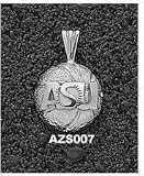 LogoArt Arizona State Sun Devils Sterling Silver Basketball Pendant
