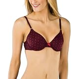 Gilligan & O'Malley��� Womens Favorite Fashion Bra - Dark Red Dot 36C