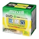 maxell 録画用 CPRM対応 DＶD-R 120分 8倍速対応 20枚 5mmケース入 DRD120ES.S1P20Sの画像