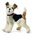 Steiff Foxy mohair Fox Terrier - white/brown/black