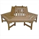 DC America SL3055CO, Sequoia Wrap Around Bench, Hardwood Finish
